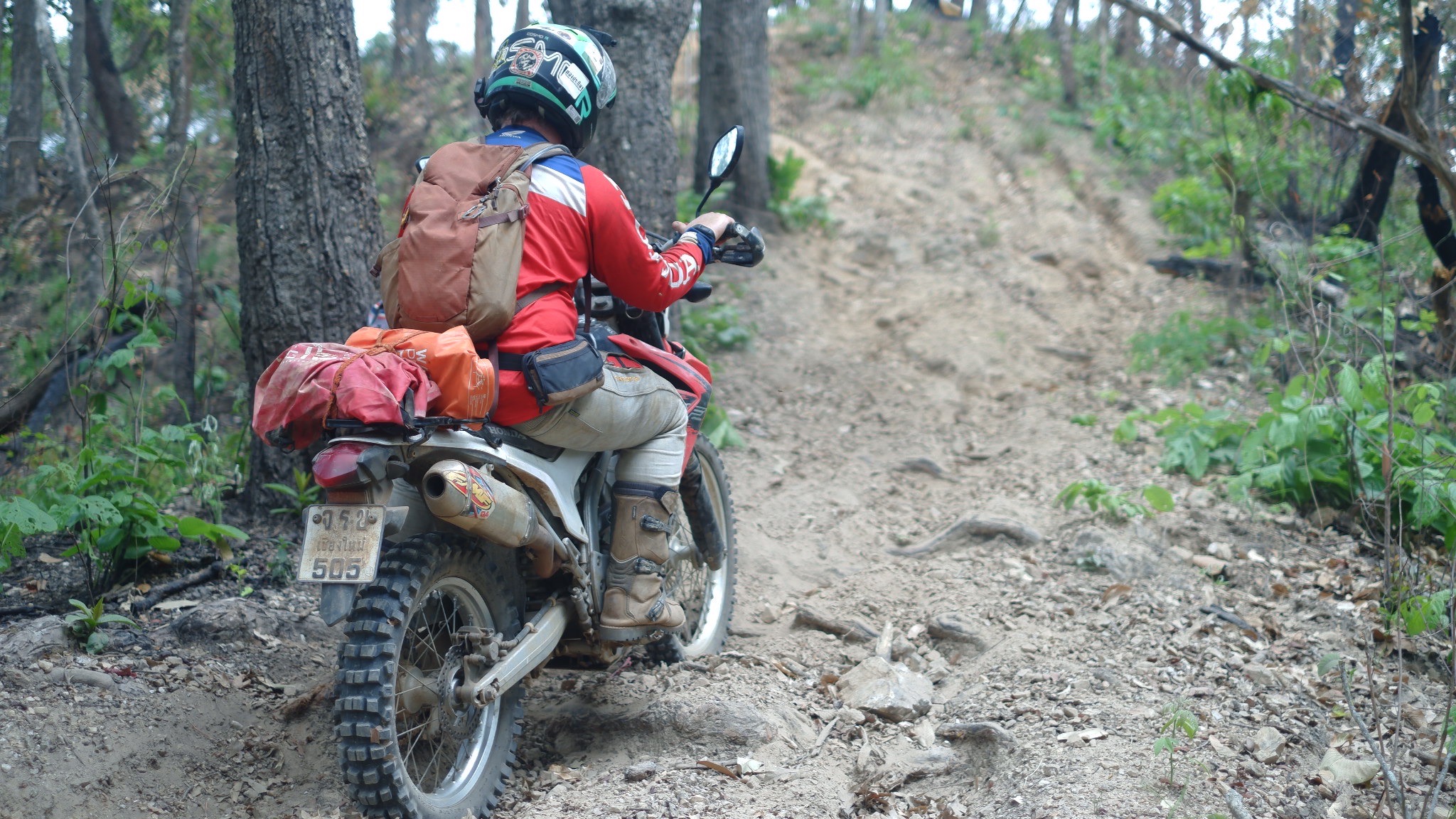 Intermediate dirt bike trail in Chiang Mai