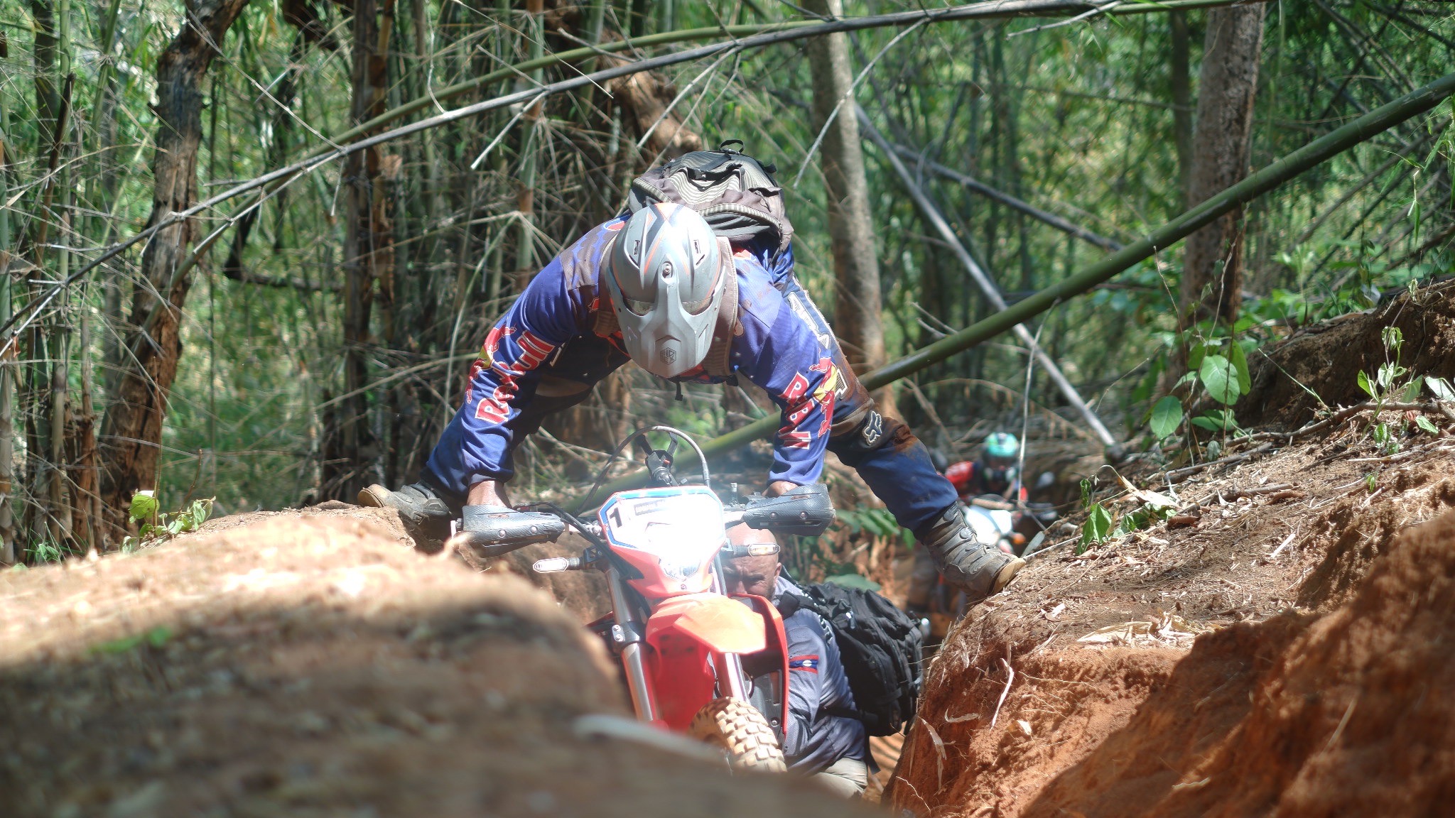 Advanced dirt bike trail in Chiang Mai